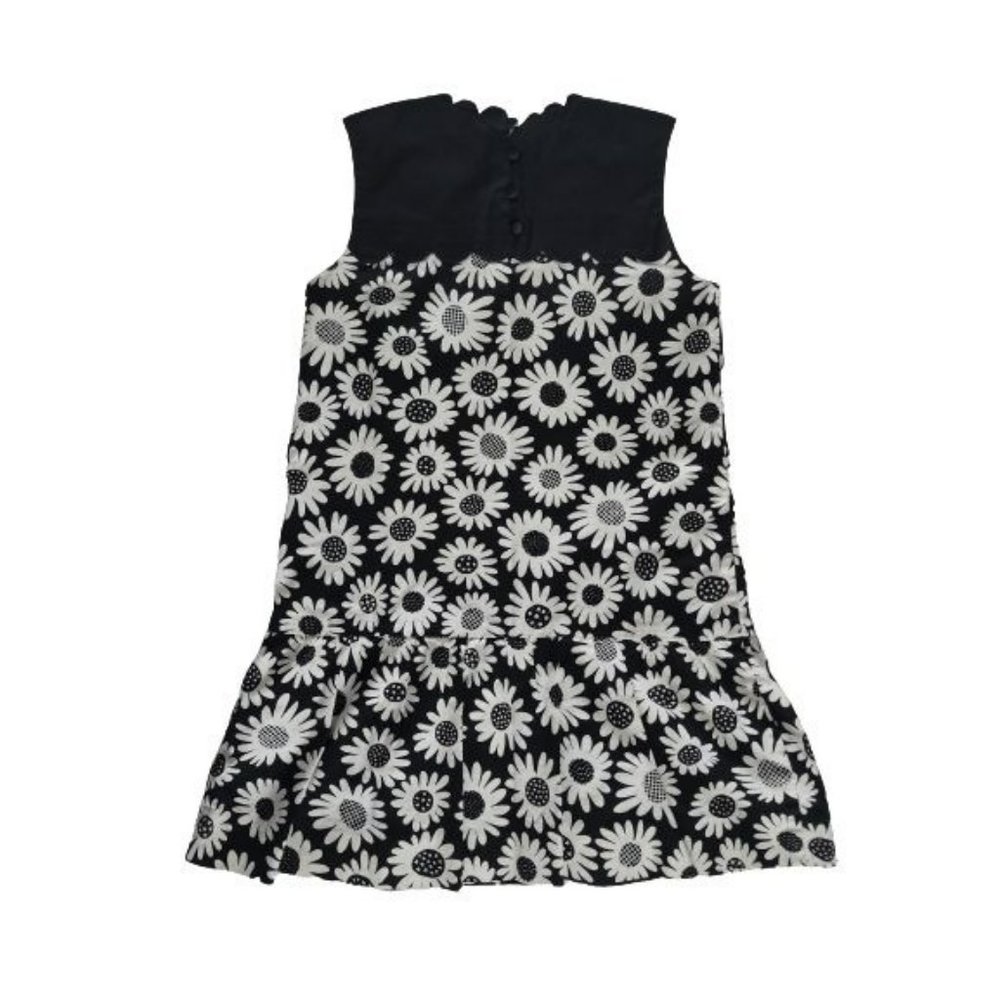Victoria Beckham Target Kids Girls Daisy Floral Mini Dress Black/White Sz Medium - Picture 5 of 13